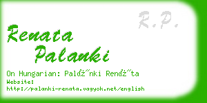 renata palanki business card